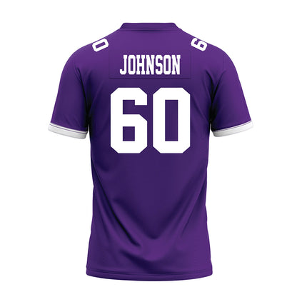Kansas State - NCAA Football : Andrew Johnson - Purple Premium Football Jersey-1