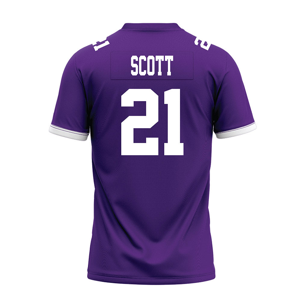 Kansas State - NCAA Football : jojo scott - Purple Premium Football Jersey-1