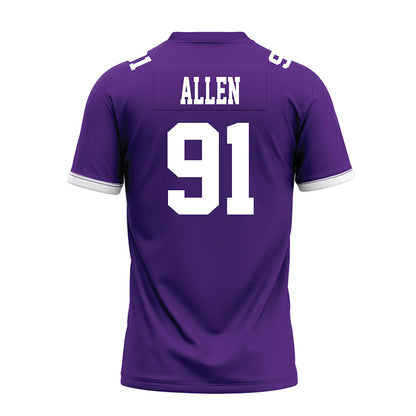 Kansas State - NCAA Football : Jordan Allen - Purple Premium Football Jersey-1