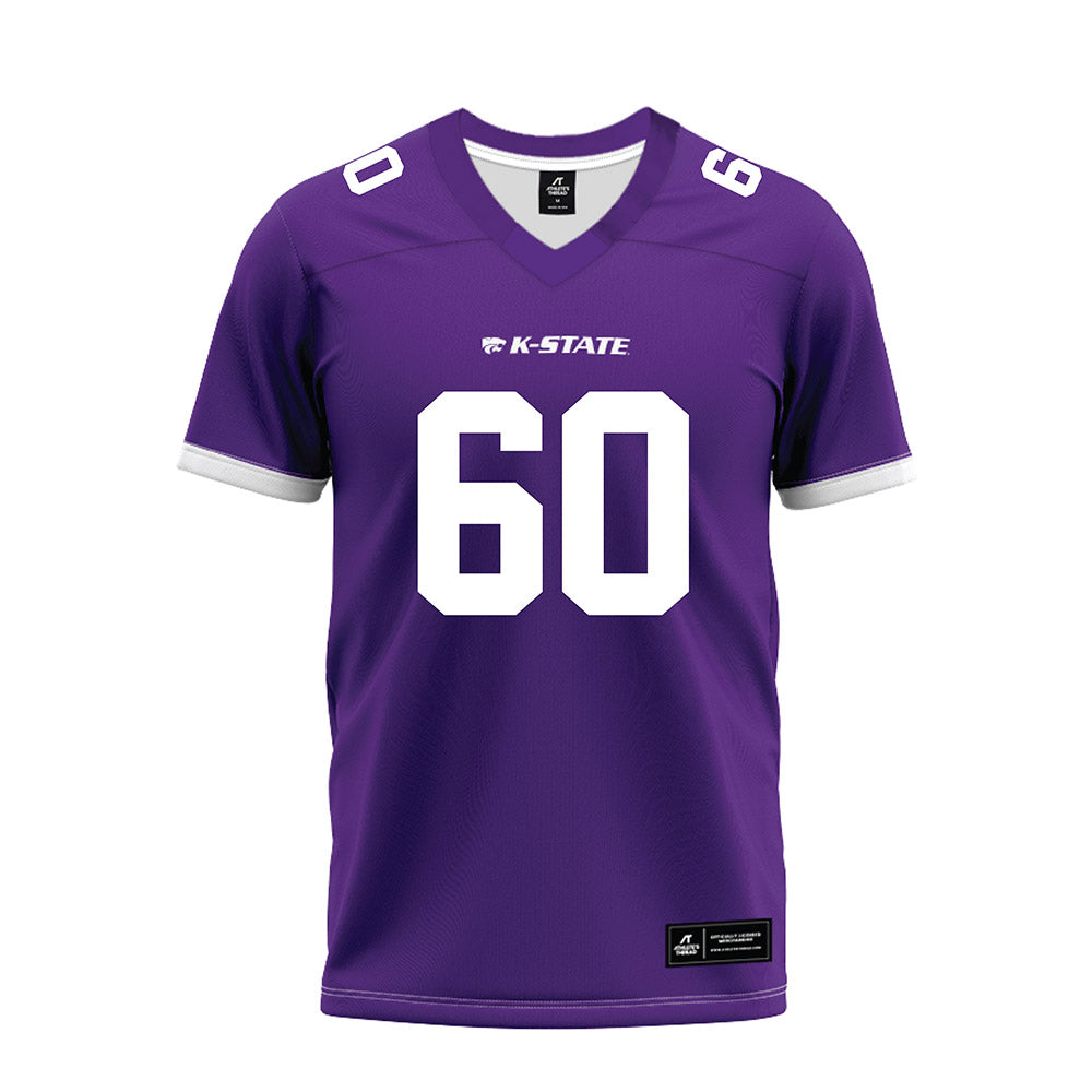 Kansas State - NCAA Football : Andrew Johnson - Purple Premium Football Jersey-0