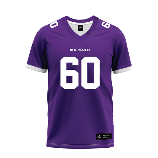 Kansas State - NCAA Football : Andrew Johnson - Purple Premium Football Jersey-0
