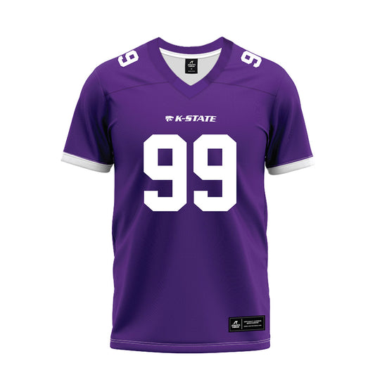 Kansas State - NCAA Football : Adrian Bekibele - Purple Premium Football Jersey-0