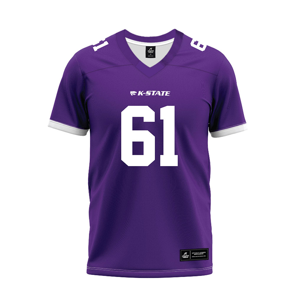 Kansas State - NCAA Football : Chase Duarte - Purple Premium Football Jersey-0