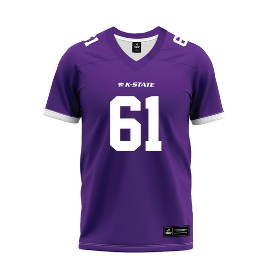 Kansas State - NCAA Football : Chase Duarte - Purple Premium Football Jersey-0