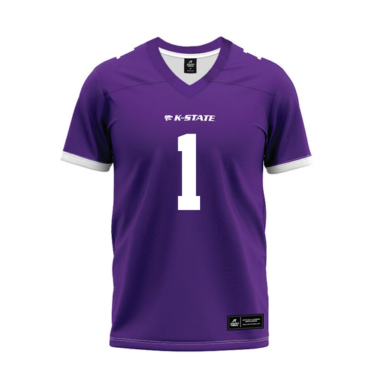 Kansas State - NCAA Football : Izaiah Williams - Purple Premium Football Jersey-0
