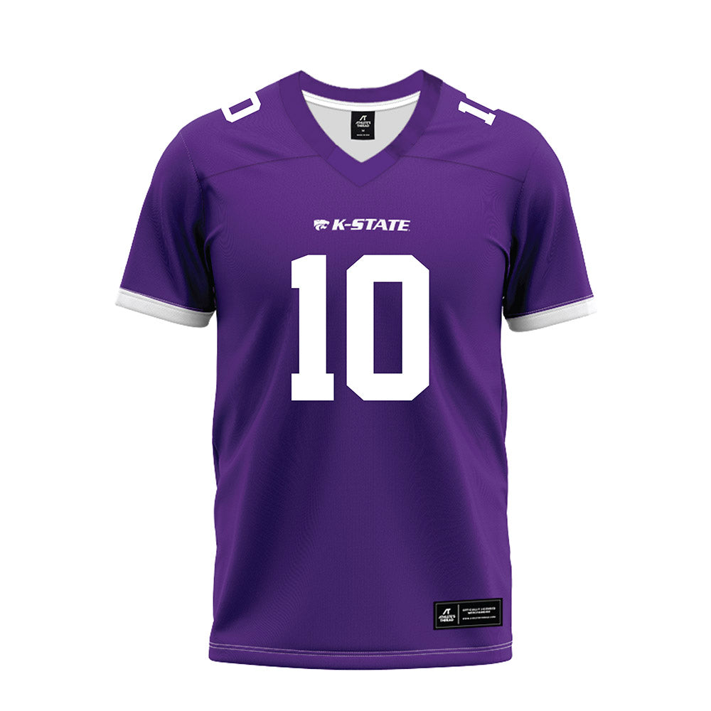 Kansas State - NCAA Football : Dillon Duff - Purple Premium Football Jersey-0