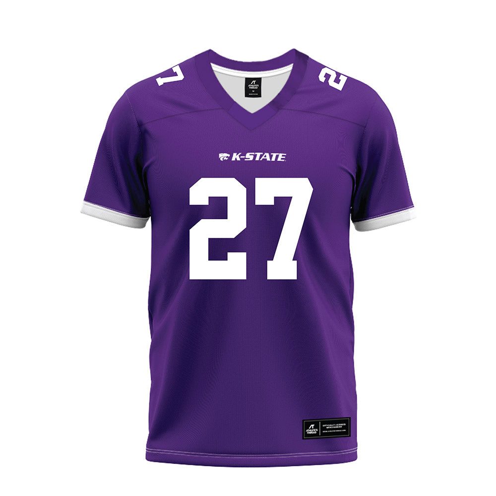 Kansas State - NCAA Football : Cub Patton - Purple Premium Football Jersey-0