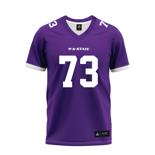 Kansas State - NCAA Football : Ollie Miller - Purple Premium Football Jersey-0