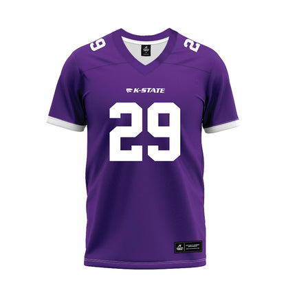 Kansas State - NCAA Football : Dylan Davidson - Purple Premium Football Jersey-0