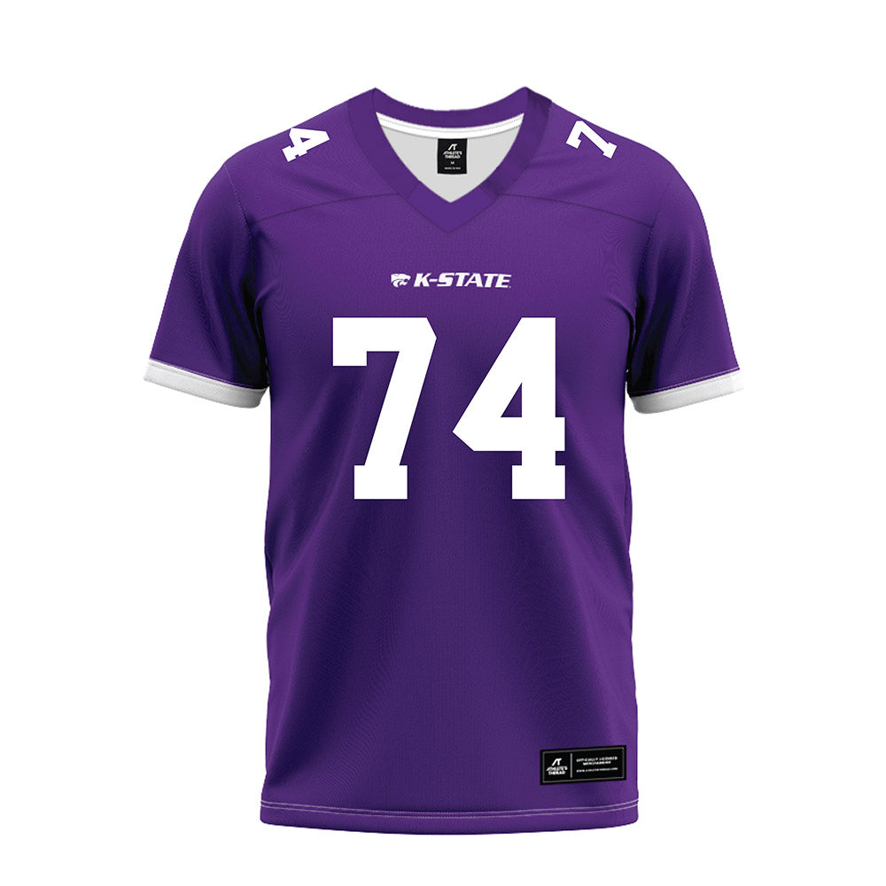 Kansas State - NCAA Football : Navarro Schunke - Purple Premium Football Jersey-0