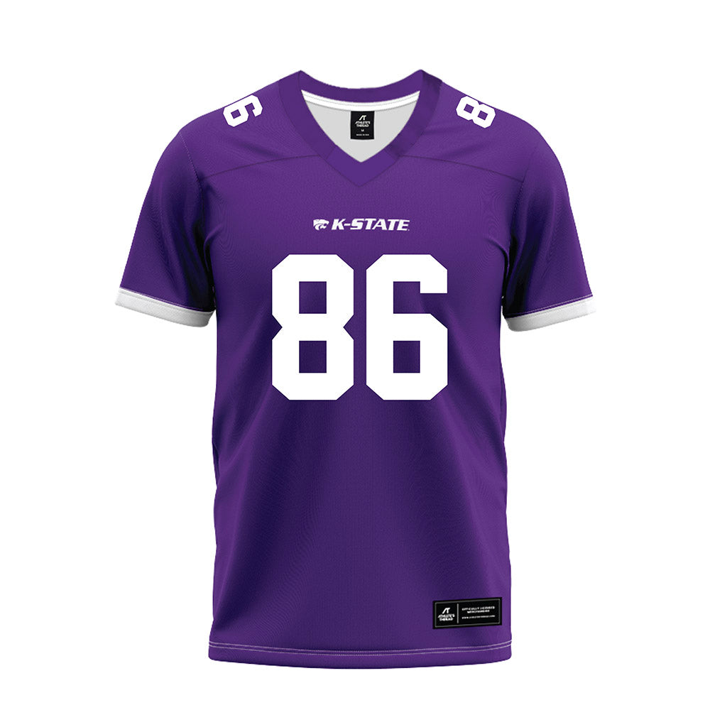 Kansas State - NCAA Football : Garrett Oakley - Purple Premium Football Jersey