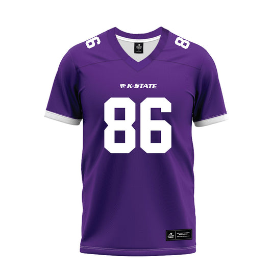 Kansas State - NCAA Football : Garrett Oakley - Purple Premium Football Jersey