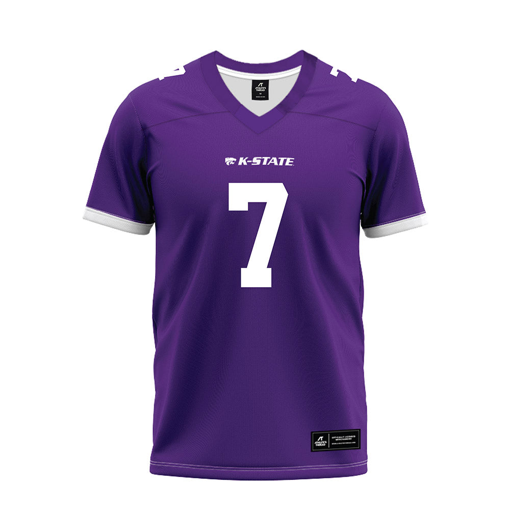 Kansas State - NCAA Football : Jacob Knuth - Purple Premium Football Jersey