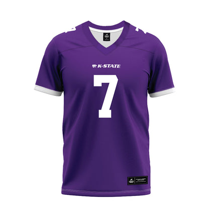 Kansas State - NCAA Football : Jacob Knuth - Purple Premium Football Jersey