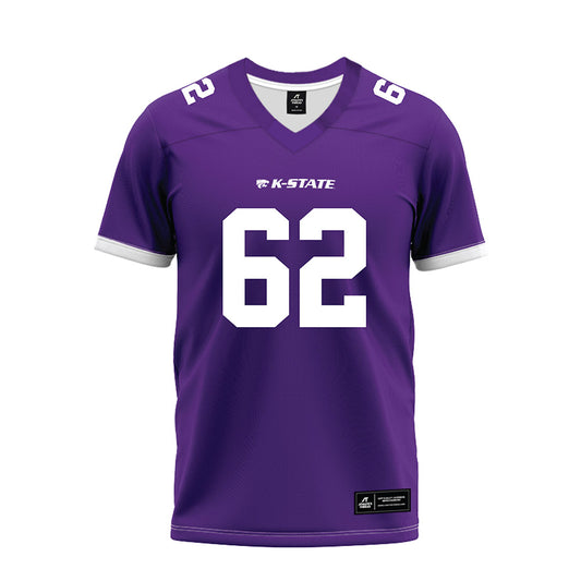 Kansas State - NCAA Football : Jordan Jensen - Purple Premium Football Jersey-0
