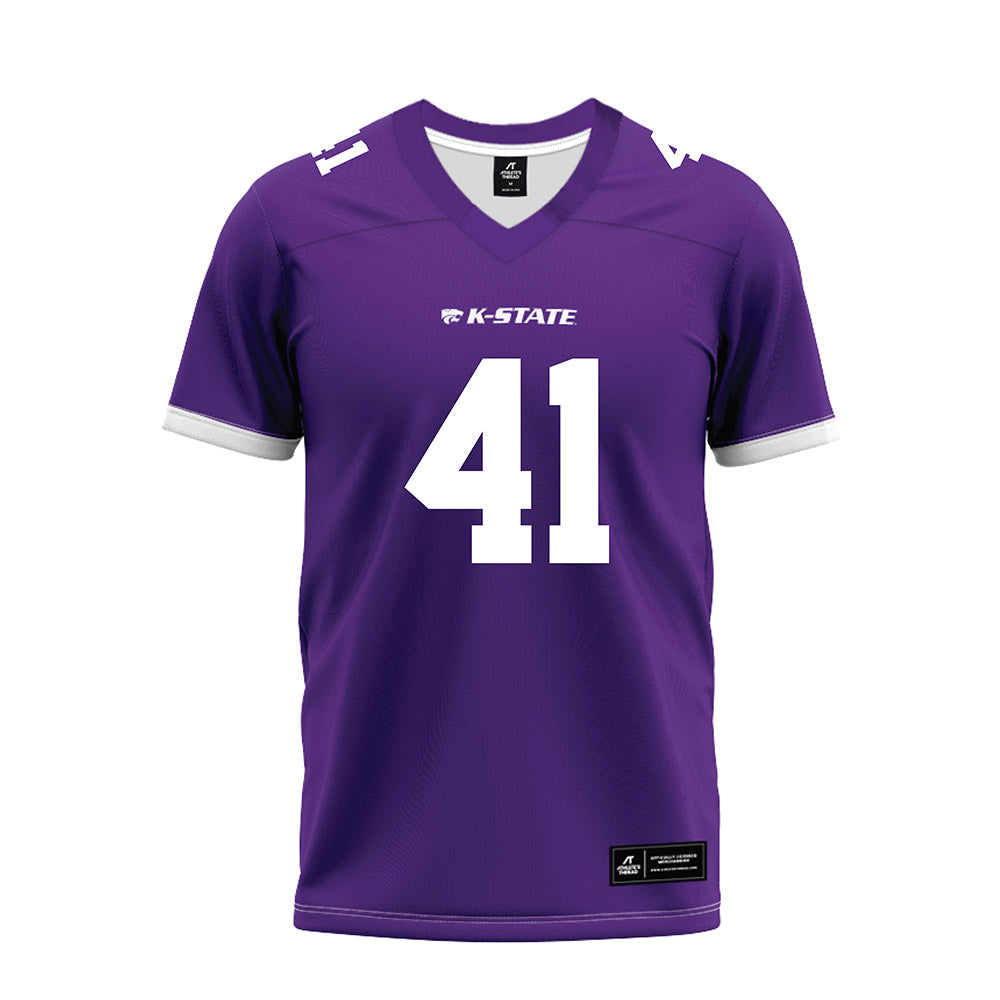 Kansas State - NCAA Football : Ashton Moore - Purple Premium Football Jersey-0