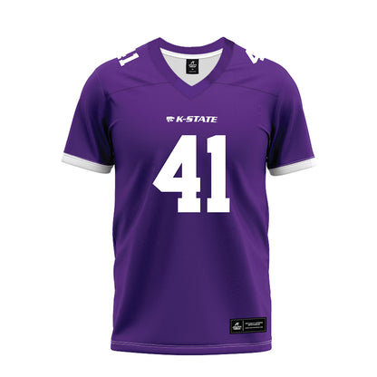 Kansas State - NCAA Football : Ashton Moore - Purple Premium Football Jersey-0