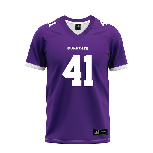 Kansas State - NCAA Football : Ashton Moore - Purple Premium Football Jersey-0