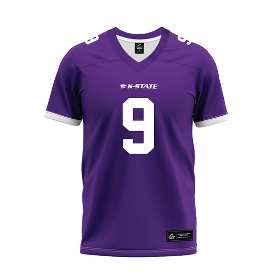 Kansas State - NCAA Football : Donovan McIntosh - Purple Premium Football Jersey