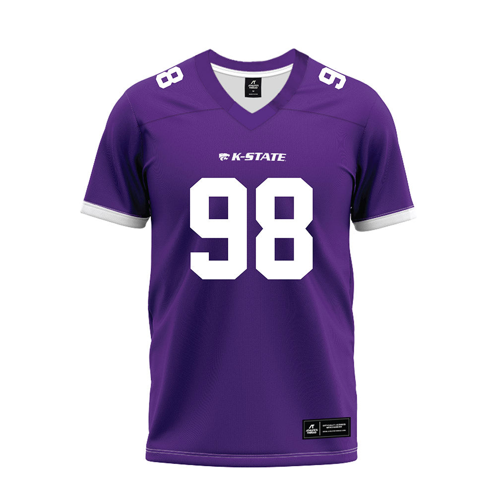 Kansas State - NCAA Football : Tucker Ashford - Purple Premium Football Jersey-0