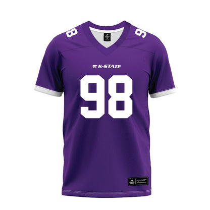 Kansas State - NCAA Football : Tucker Ashford - Purple Premium Football Jersey-0