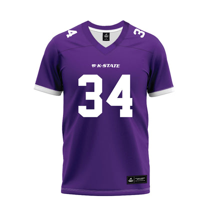 Kansas State - NCAA Football : Nick McClellan - Purple Premium Football Jersey-0