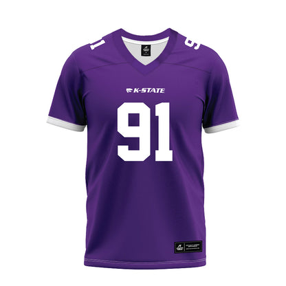 Kansas State - NCAA Football : Jordan Allen - Purple Premium Football Jersey-0