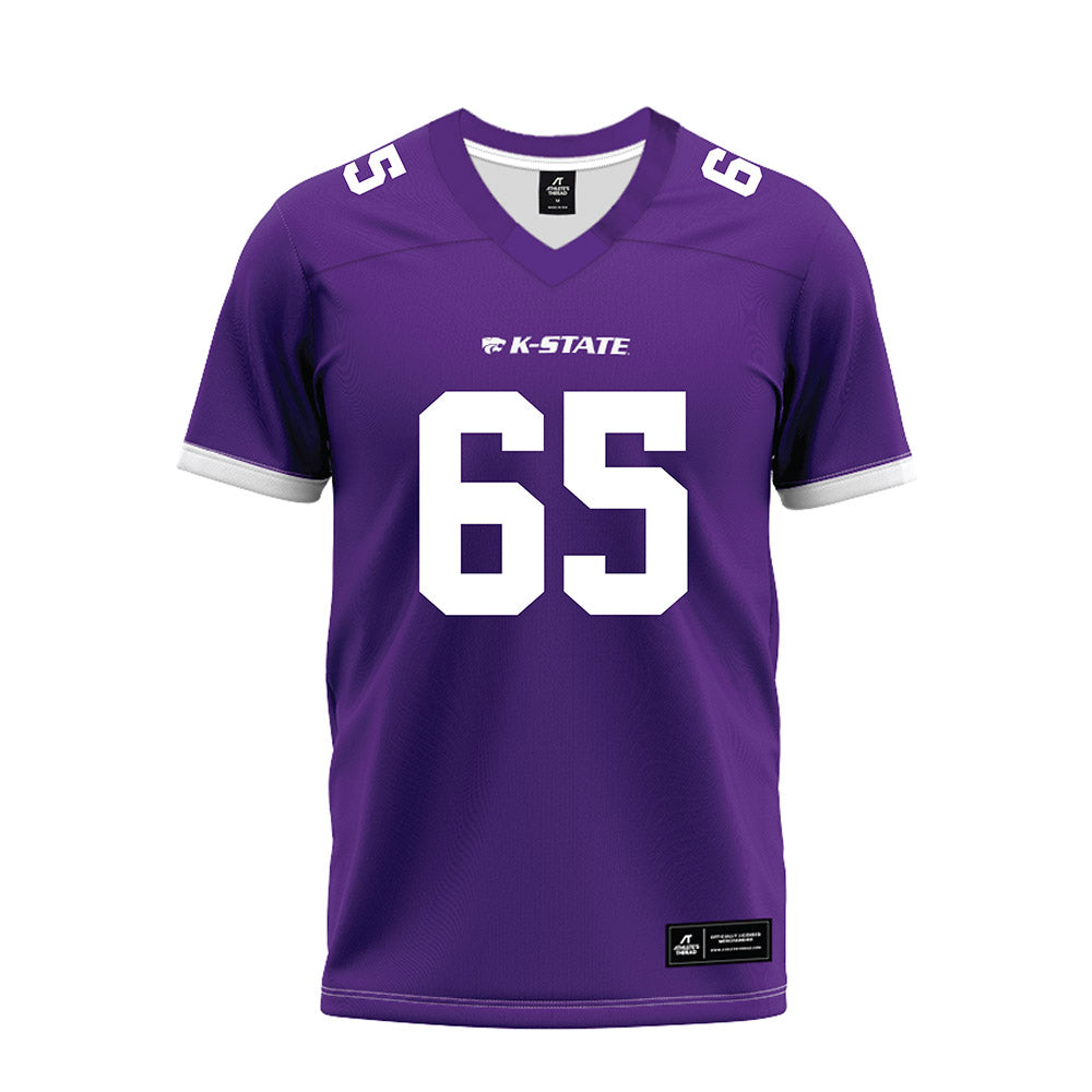 Kansas State - NCAA Football : Tyler Johnson - Purple Premium Football Jersey-0