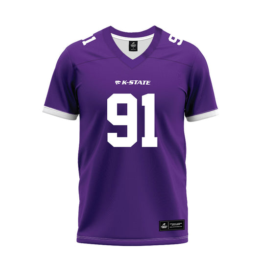 Kansas State - NCAA Football : Jordan Allen - Purple Premium Football Jersey-0