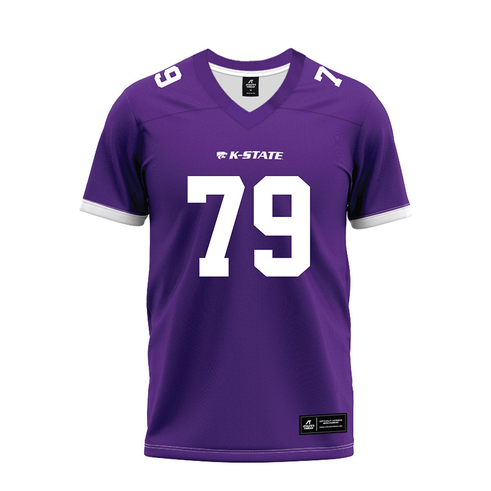 Kansas State - NCAA Football : Charlie Adams - Purple Premium Football Jersey-0