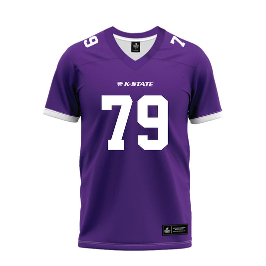 Kansas State - NCAA Football : Charlie Adams - Purple Premium Football Jersey-0