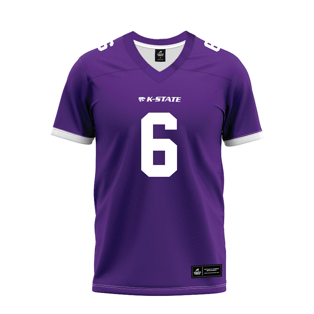 Kansas State - NCAA Football : Darien Whitaker - Purple Premium Football Jersey-0