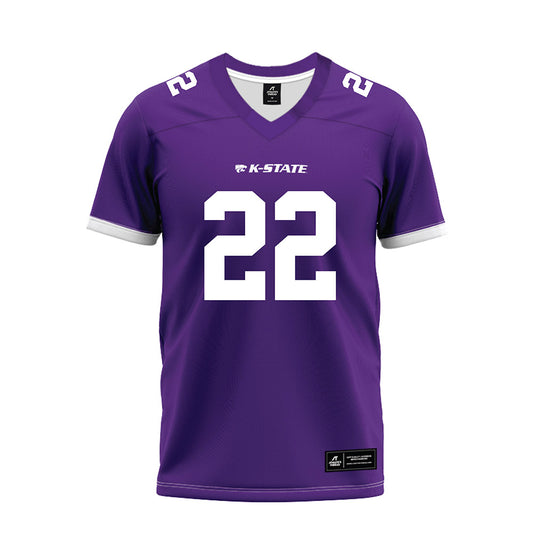 Kansas State - NCAA Football : Jason Adler - Purple Premium Football Jersey-0