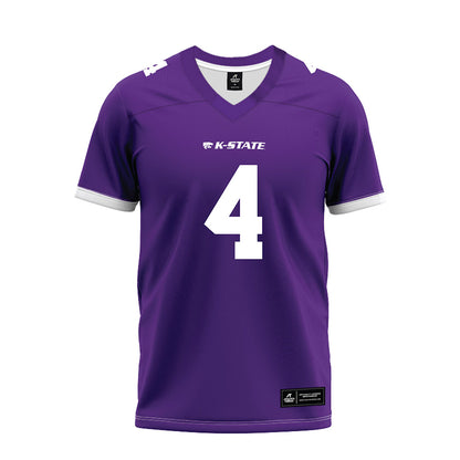 Kansas State - NCAA Football : Mekhi Mason - Purple Premium Football Jersey-0