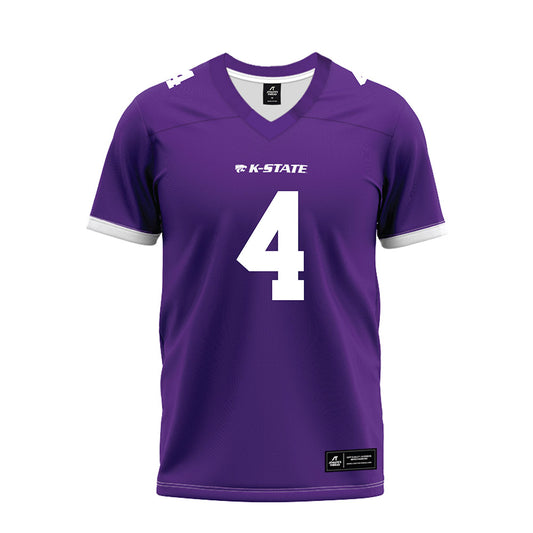 Kansas State - NCAA Football : Mekhi Mason - Purple Premium Football Jersey-0