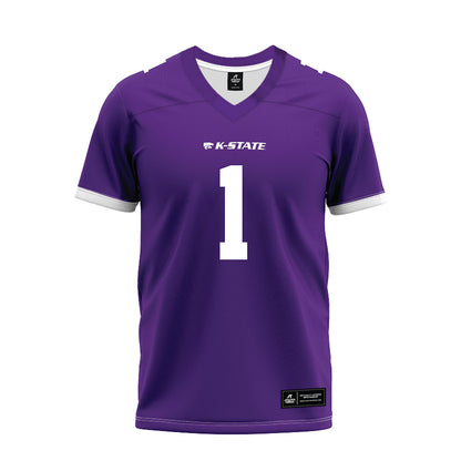 Kansas State - NCAA Football : Wendell Gregory - Purple Premium Football Jersey-0