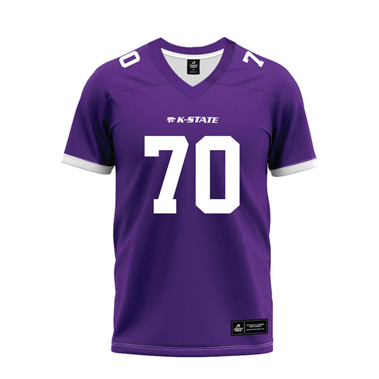 Kansas State - NCAA Football : Gus Hawkins - Purple Premium Football Jersey-0