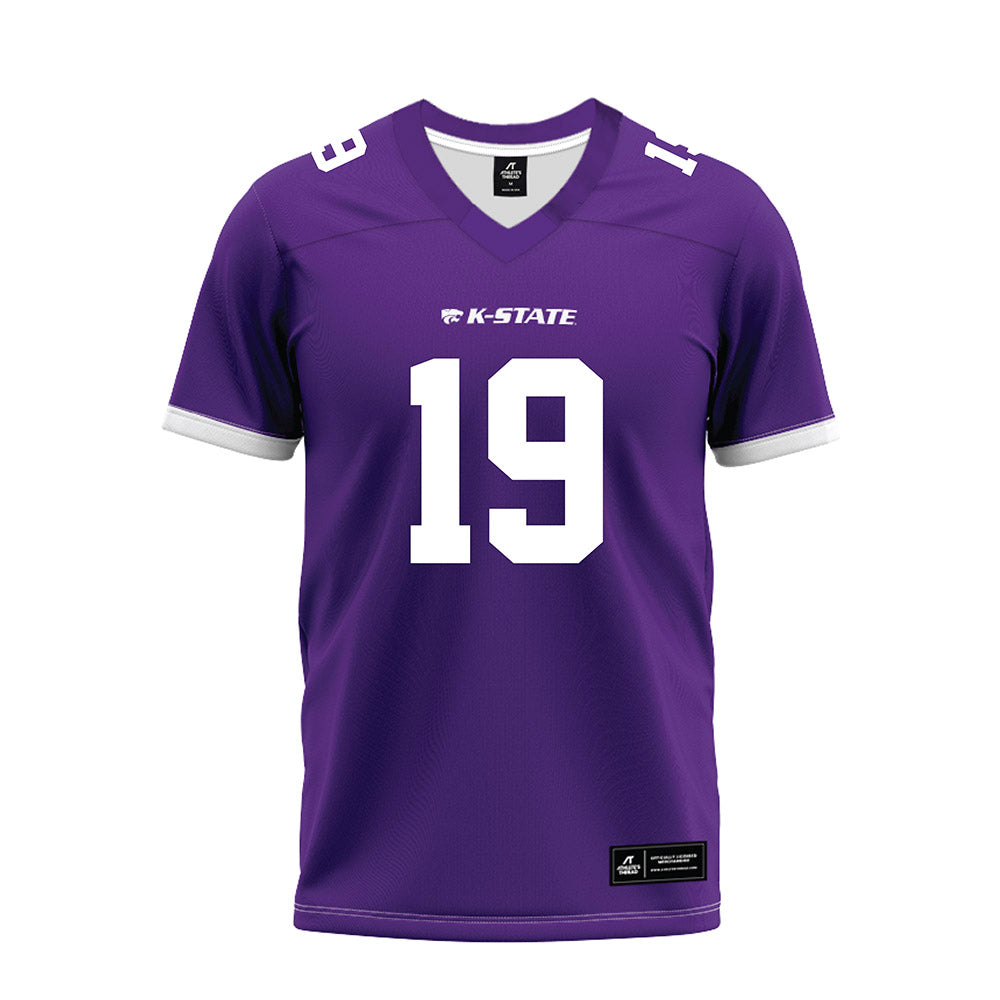 Kansas State - NCAA Football : Blake Jay - Purple Premium Football Jersey-0