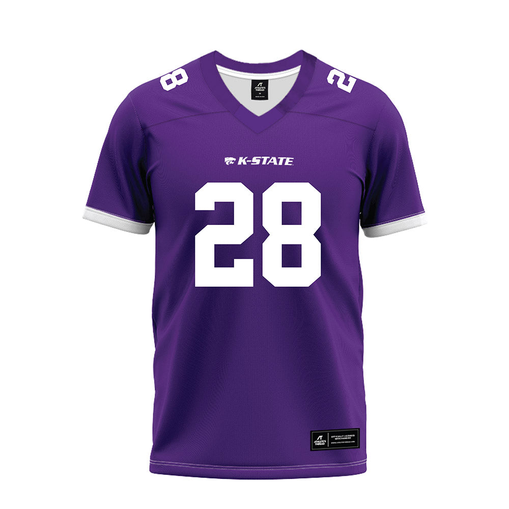Kansas State - NCAA Football : Rex Van Wyhe - Purple Premium Football Jersey