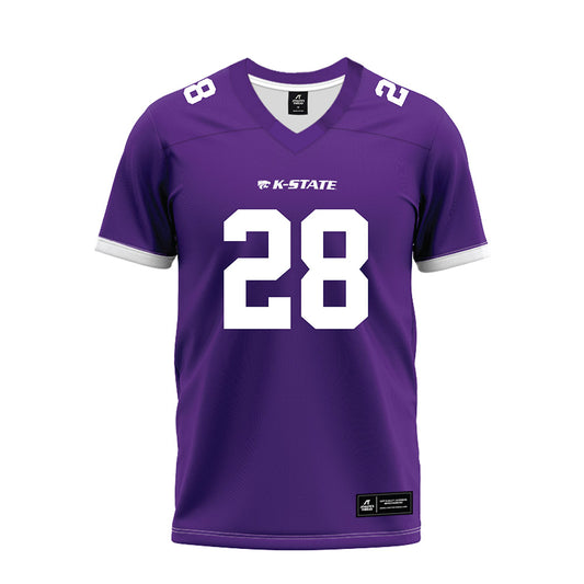 Kansas State - NCAA Football : Rex Van Wyhe - Purple Premium Football Jersey