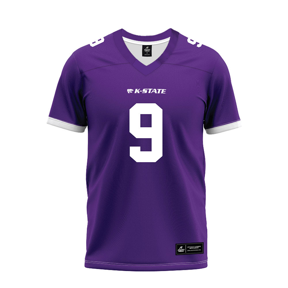Kansas State - NCAA Football : Jay Harris - Purple Premium Football Jersey-0