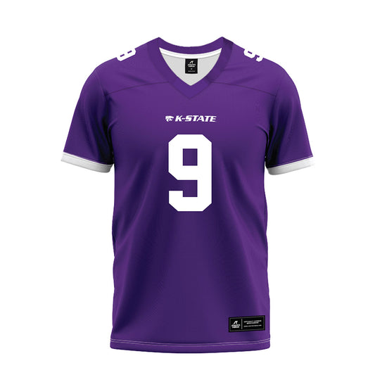 Kansas State - NCAA Football : Jay Harris - Purple Premium Football Jersey-0