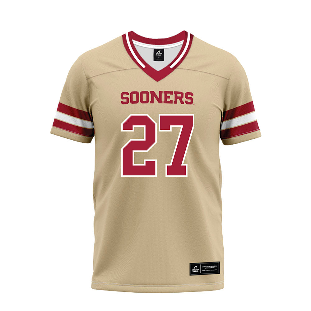 Oklahoma - NCAA Football : Trace Rudd - Premium Football Jersey-0