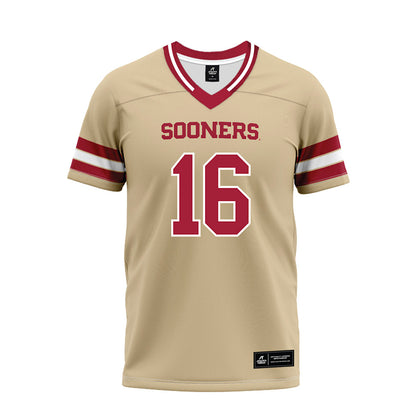 Oklahoma - NCAA Football : Whitt Newbauer - Premium Football Jersey-0