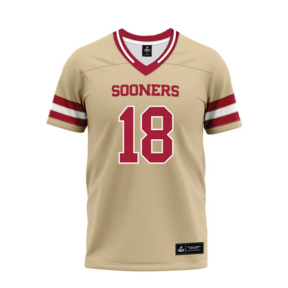 Oklahoma - NCAA Football : Cole Sullivan - Premium Football Jersey-0