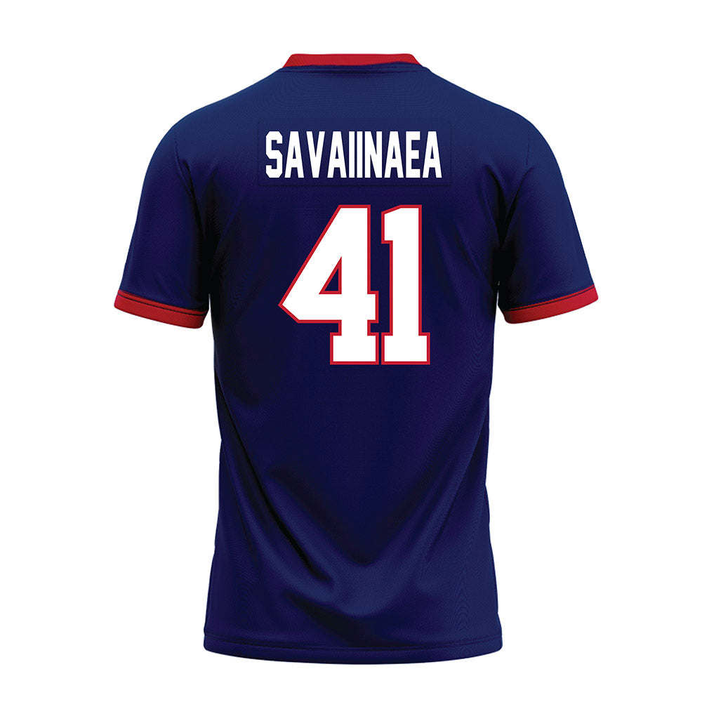 Arizona - NCAA Football : Julian Savaiinaea - Blue Premium Football Jersey-1