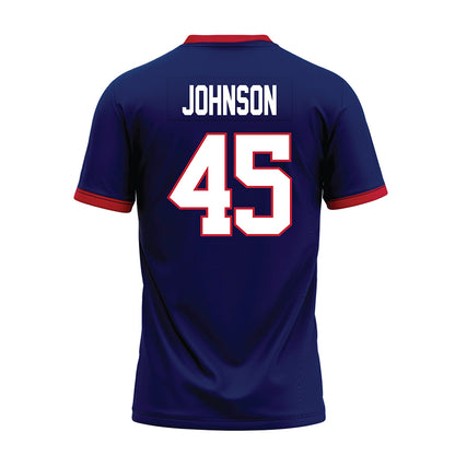 Arizona - NCAA Football : Victory Johnson - Blue Premium Football Jersey-1