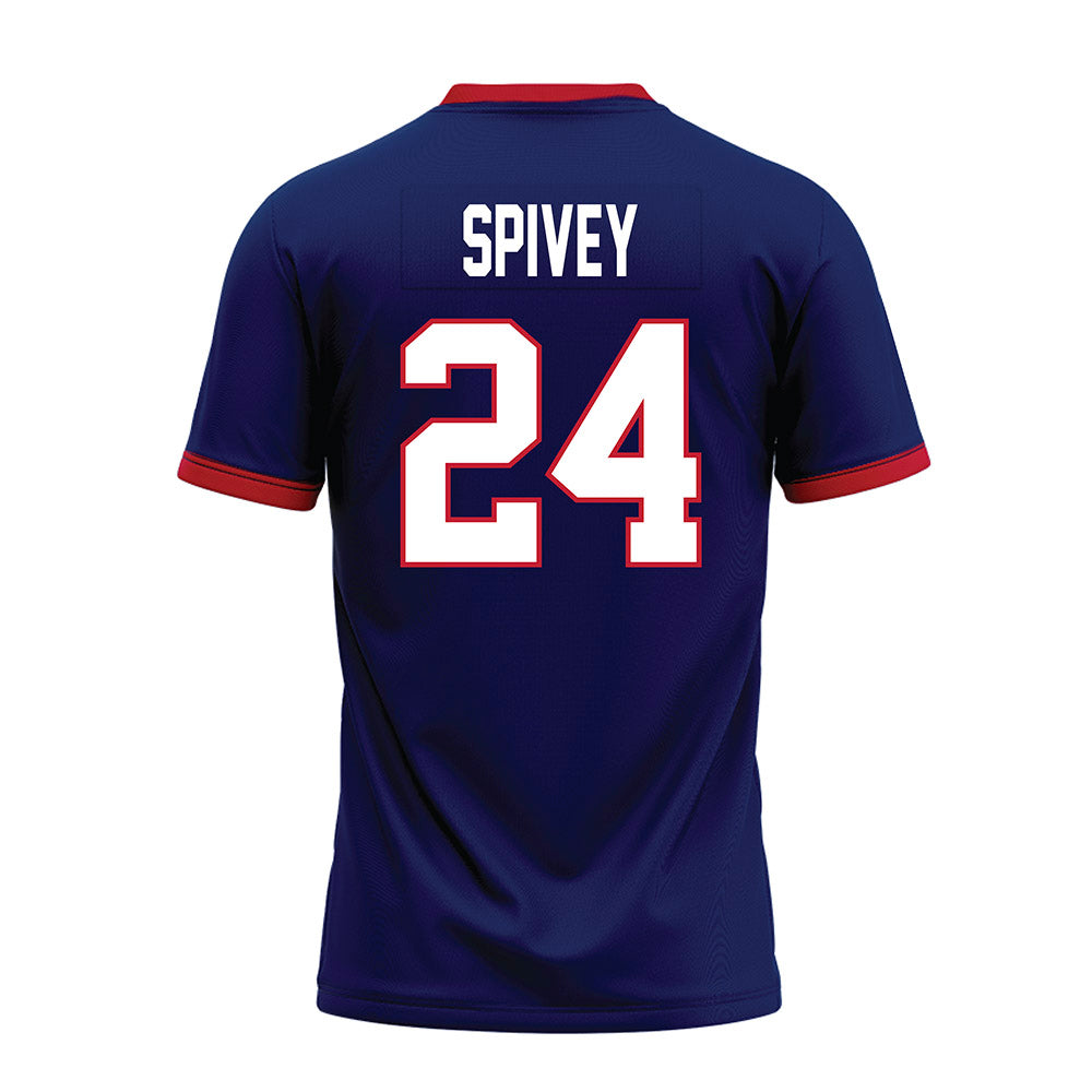 Arizona - NCAA Football : Kingston Spivey - Blue Premium Football Jersey-1