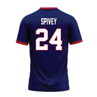 Arizona - NCAA Football : Kingston Spivey - Blue Premium Football Jersey-1
