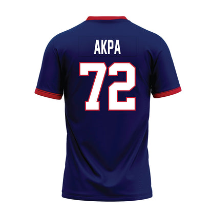 Arizona - NCAA Football : Louis Akpa - Blue Premium Football Jersey-1